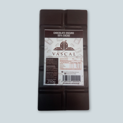 Chocolateros.net - Vascal Chocolate - Tableta De Chocolate Oscuro 55% Cacao